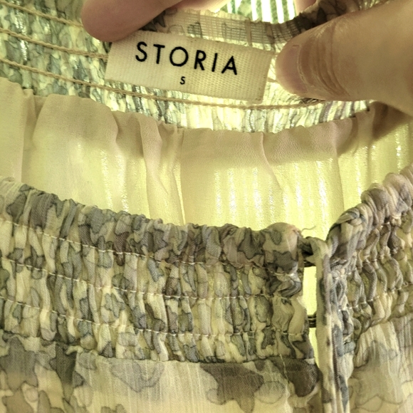 Storia Size S Tassel Tie Tiered Maxi Dress - Picture 4 of 4